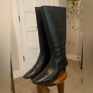 Madewell - The Dimes Kitten-Heel Knee-High Boot in Leather Size 9.5